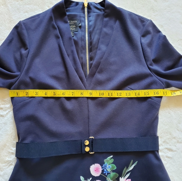Ted Baker London Norraa Fantasia Shealth Bodycon Dress Size 8 - Picture 8 of 11